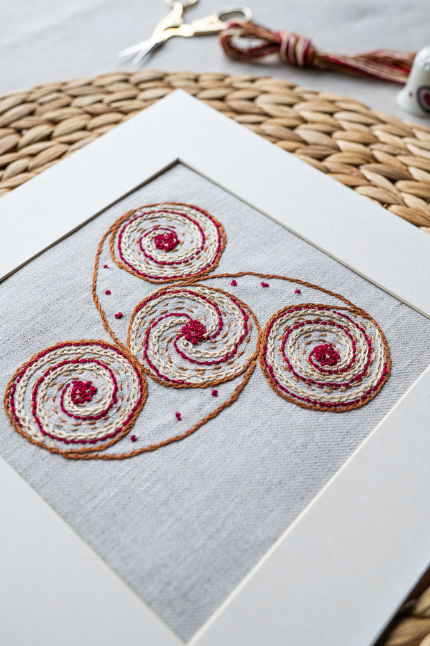 Celtic Triskele Embroidery Kit