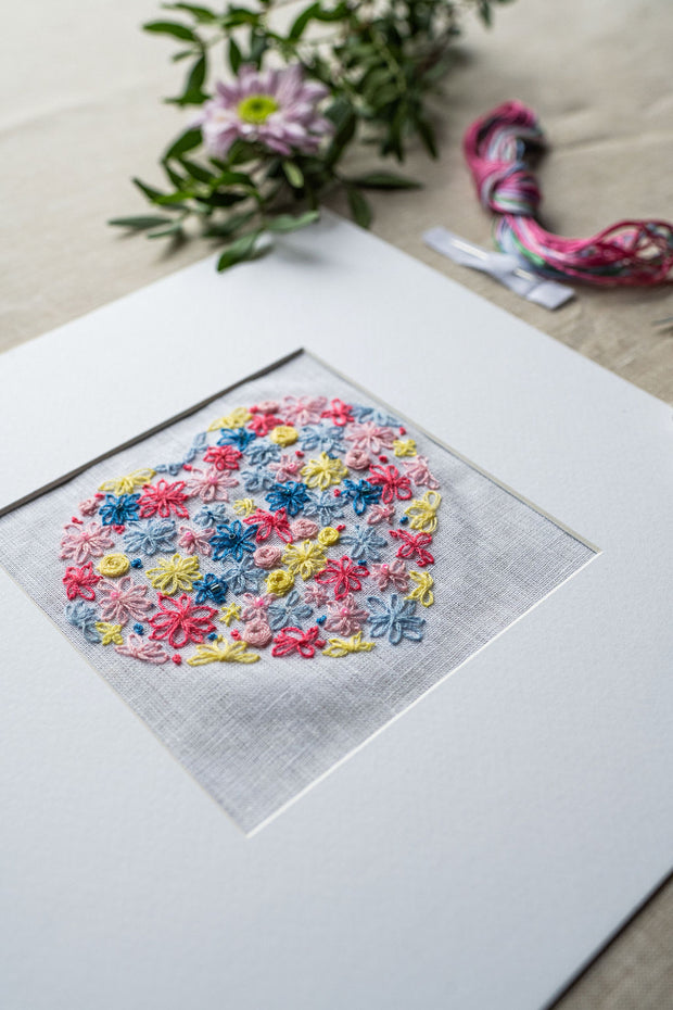 Love Heart Embroidery Kit