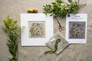 Wildflower Embroidery Kit On Irish Linen