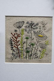 Wildflower Embroidery Kit On Irish Linen