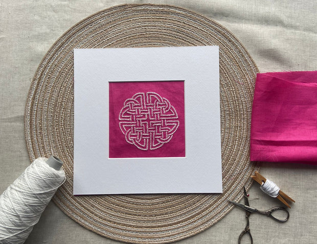 Complete hand stitching craft it with hoop