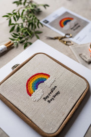 Rainbow Embroidery Kit