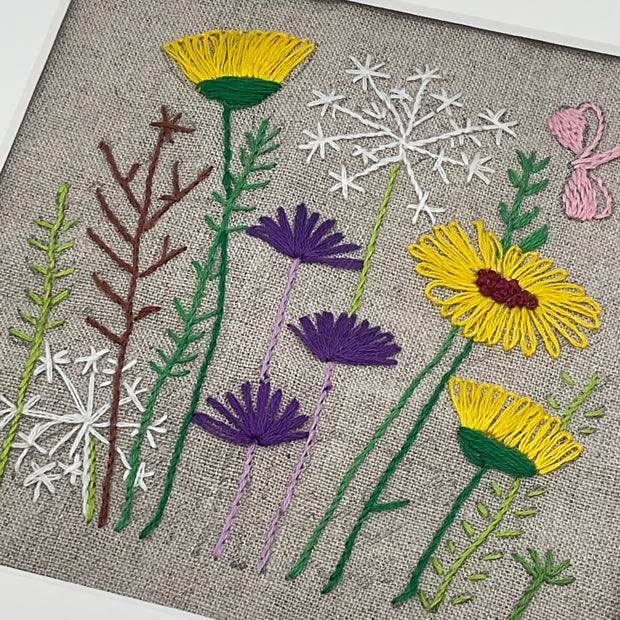 Wild Flower Summer Embroidery Kit