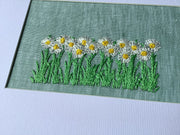 Daisy Flowers Stamped Embroidery Kit